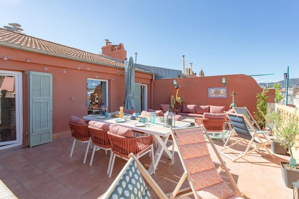 ניס #48 Suite Jean Top Floor Terrace 5Min Walk Sea Ac מראה חיצוני תמונה