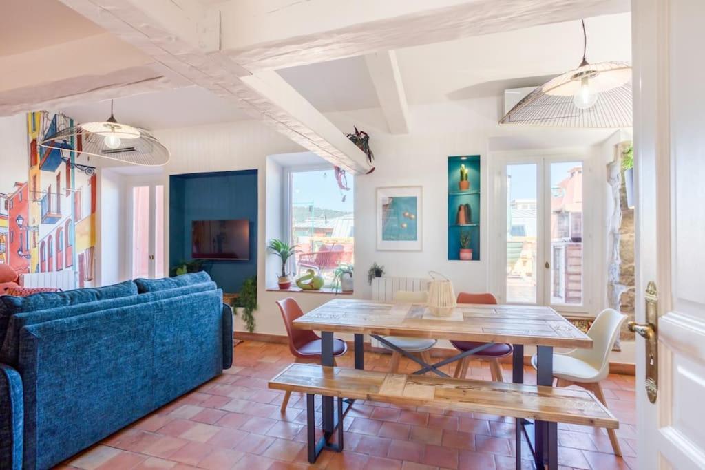 ניס #48 Suite Jean Top Floor Terrace 5Min Walk Sea Ac מראה חיצוני תמונה