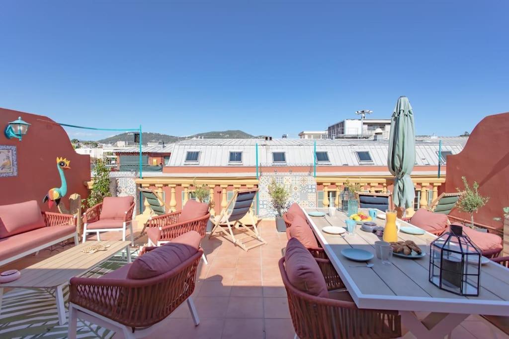 ניס #48 Suite Jean Top Floor Terrace 5Min Walk Sea Ac מראה חיצוני תמונה