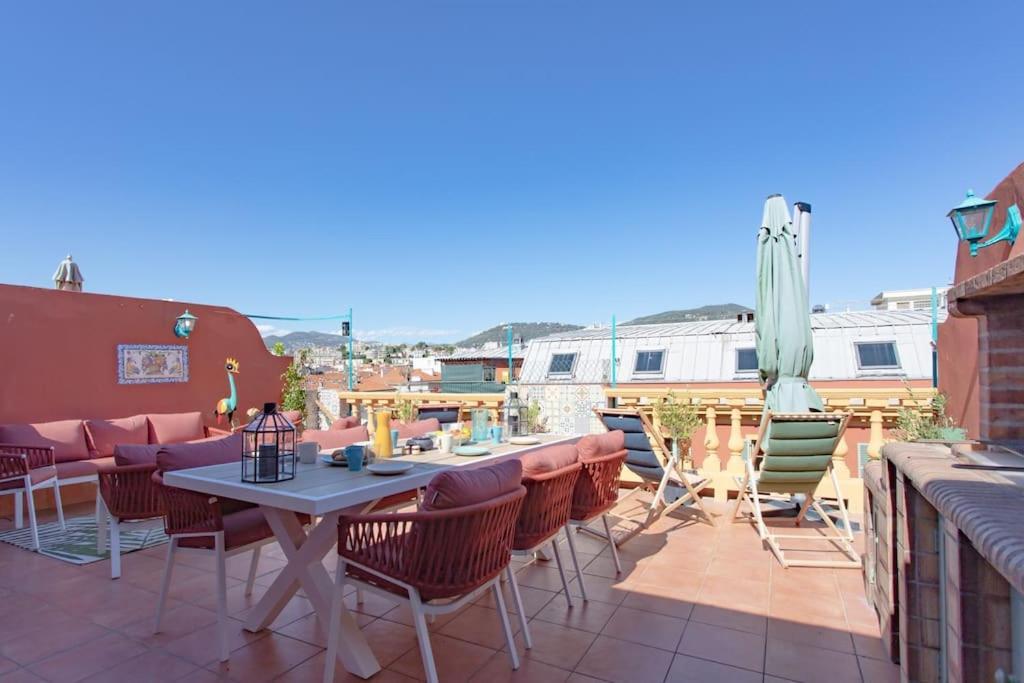 ניס #48 Suite Jean Top Floor Terrace 5Min Walk Sea Ac מראה חיצוני תמונה